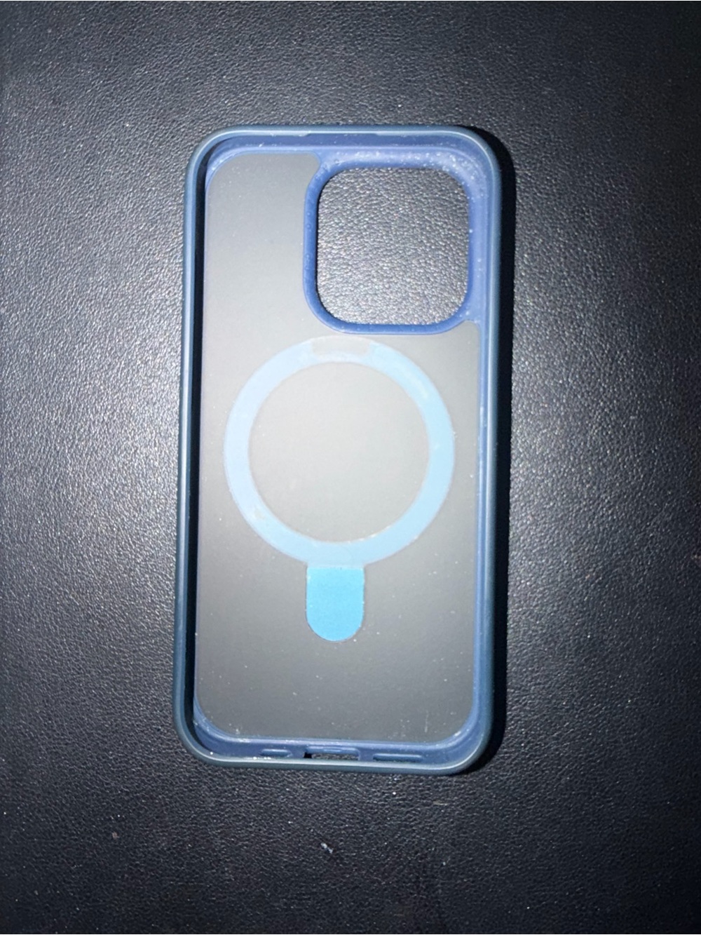 Apple Blue MagSafe-Compatible Clear Back Phone Case